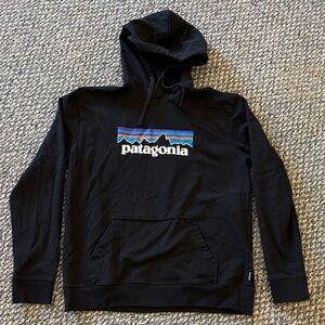 Patagonia Black Logo Hoodie